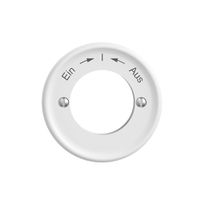 Frontset STANDARDdue Ein->I<-Aus weiss für Schwenktaster