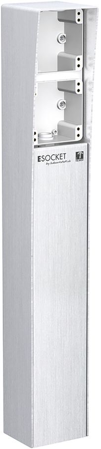 Bodensäule Hager Höhe 600mm für 2×robusto 10×9.4×60cm Edelstahl 2.5mm