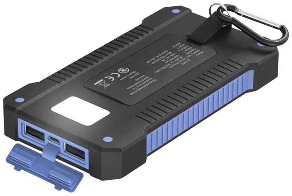 Powerbank XLayer PLUS Solar 8000mAh 2×USB-A ≤2.4A 138×76×19mm 260g