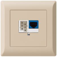 UP-Dose DSL kallysto.line 1×RJ45/1×T+T beige