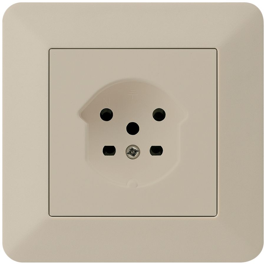 Prise ENC HA kallysto.trend type 15 avec bornes enfichables beige