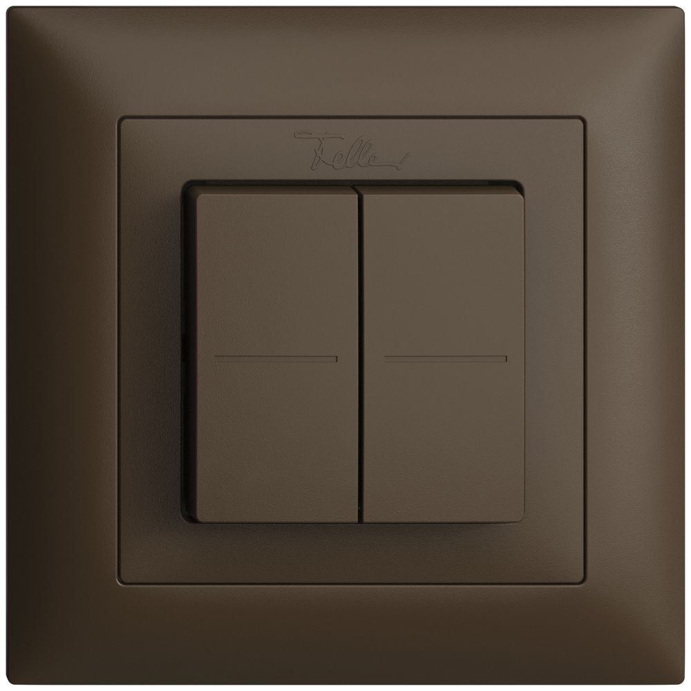 Funktaster EnOcean Feller EDIZIOdue FMI, 4K/2T, batterielos, coffee