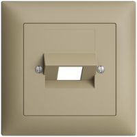 Frontset EDIZIOdue sand 88×88mm 1×RJ45