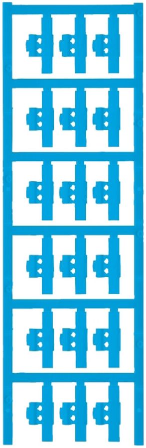 Marqueur de conducteur Weidmüller MultiCard SFC p.Ø3…5mm 30×5.8mm PA66 bleu