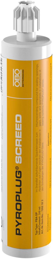 Mastic de protection ignifuge Bettermann FBA-SP 310ml cartouche