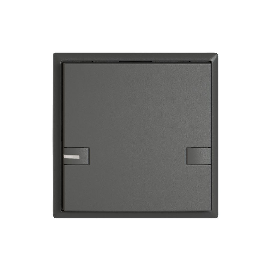 Pulsante universale EDIZIO.liv UNI SNAPFIX® c.LED RGB 1× com.2T grs