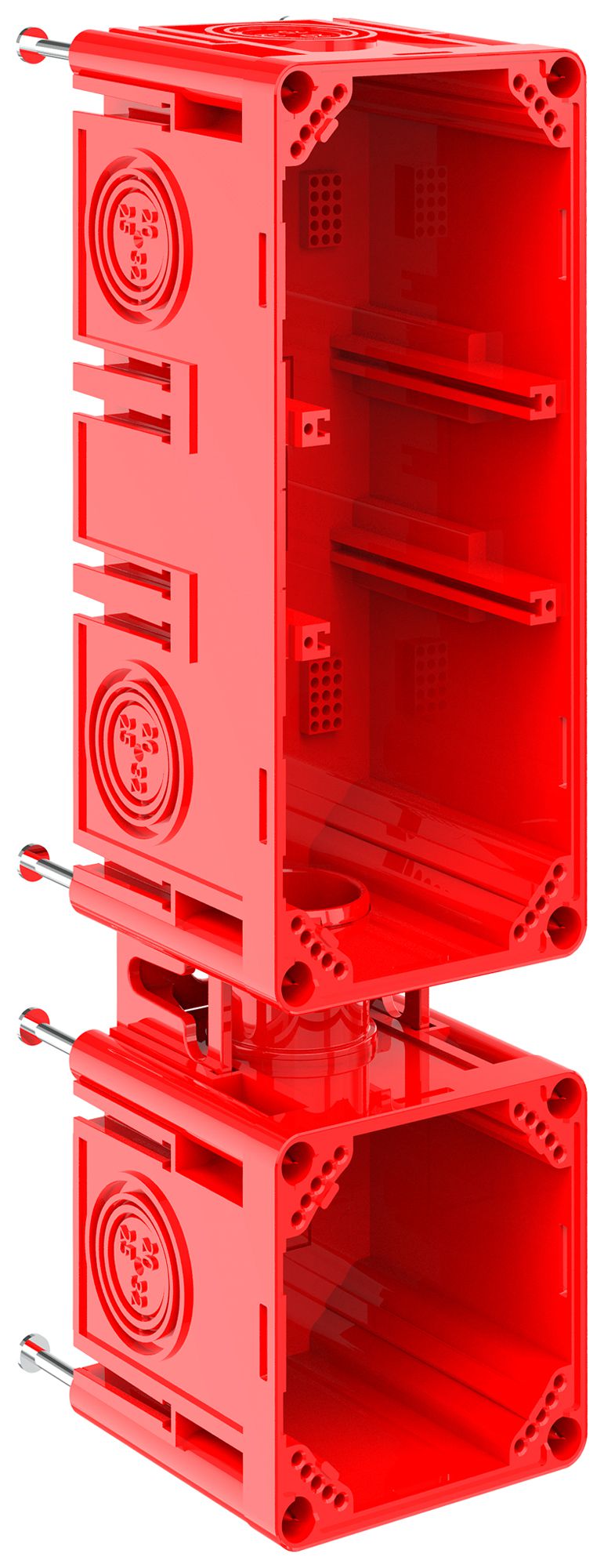 NUP-Einlasskasten CRALLO-LEU 278×78×73mm 3×1 Halogenfrei rot