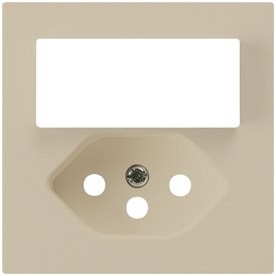 Frontplatte kallysto 60×60mm beige für Kleinkombi Schalter+T13