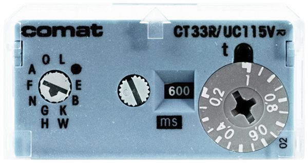 Modulo timer ComatReleco CT33R, multifunzione, 30ms…60h 24…48VUC