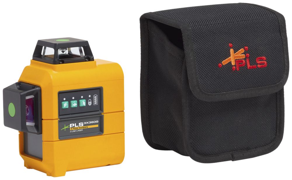 3-Punkt-Lasernivelliergerät Fluke PLS 3X360G Z TOOL grün 35m ≥5h 520nm