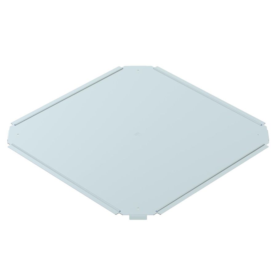 Couvercle BET RKD p.pièce en croix 400mm acier zingué en continu zinc-aluminium