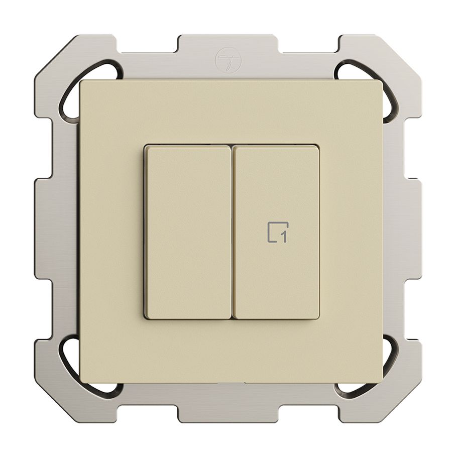 Interrupteur ENC 1K/2T scène Edue Wiser vanille