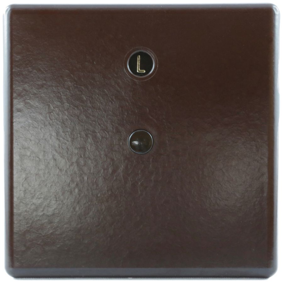 Steckdeckel Ammer 115×115mm braun