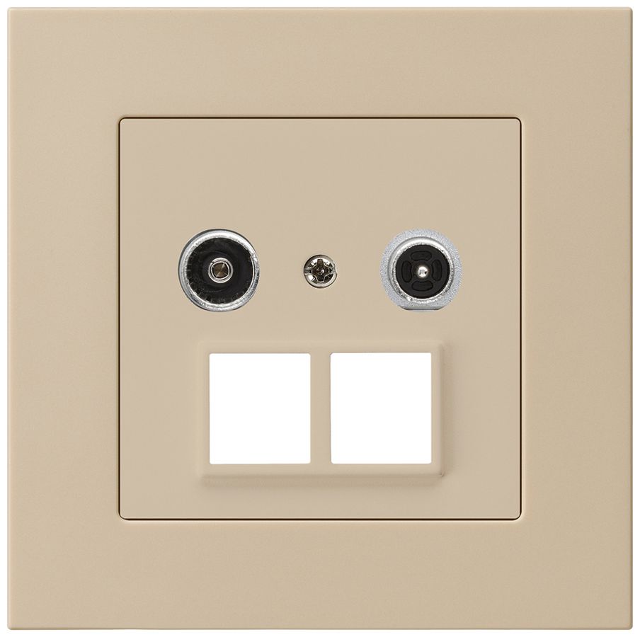 Prise multimédia ENC kallysto.pro R/TV 4dB 2GHz beige