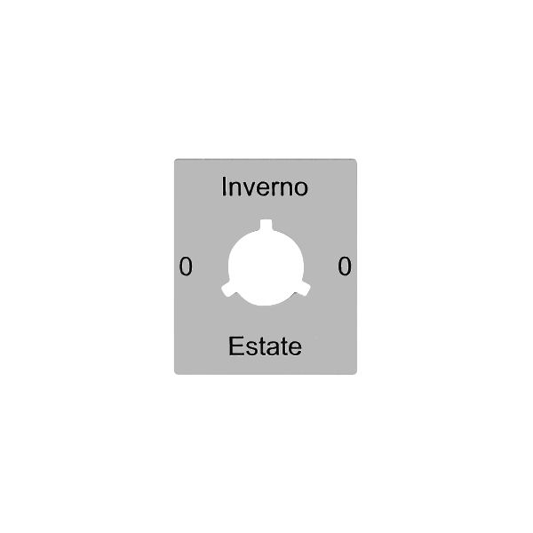 Disque indicateur 0-Inverno-0-Estate pour interrupteur rotatif FLF FH