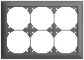 UP-Kopfzeile EDIZIOdue 2×3 dunkelgrau