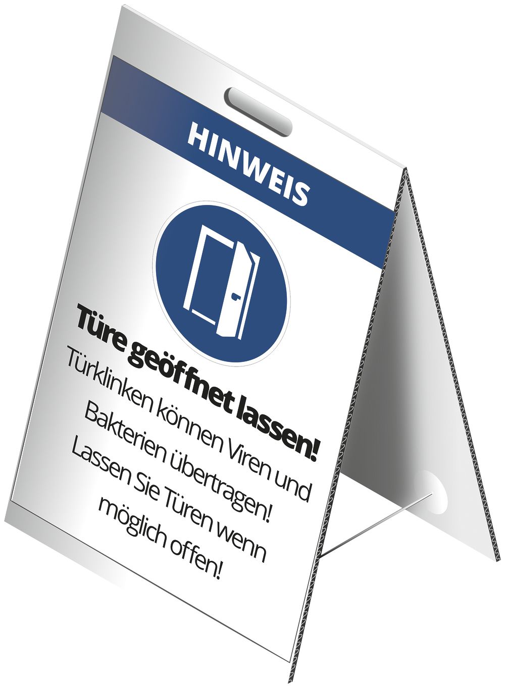 Dachaufsteller CIMCO "Türe geöffnet lassen" 300×500mm
