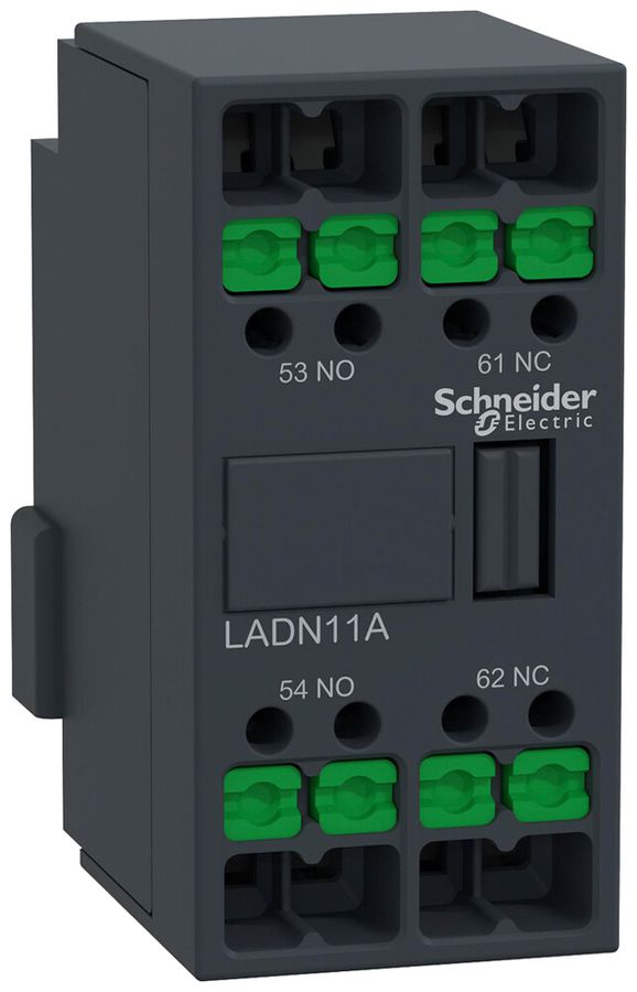 Blocco contatti ausiliari INS LADN 1NO 1NC 10A