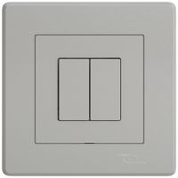 UP-Bedienaufsatz zu Druckschalter EDIZIO.liv Wiser SNAPFIX® 2K 2T hgu