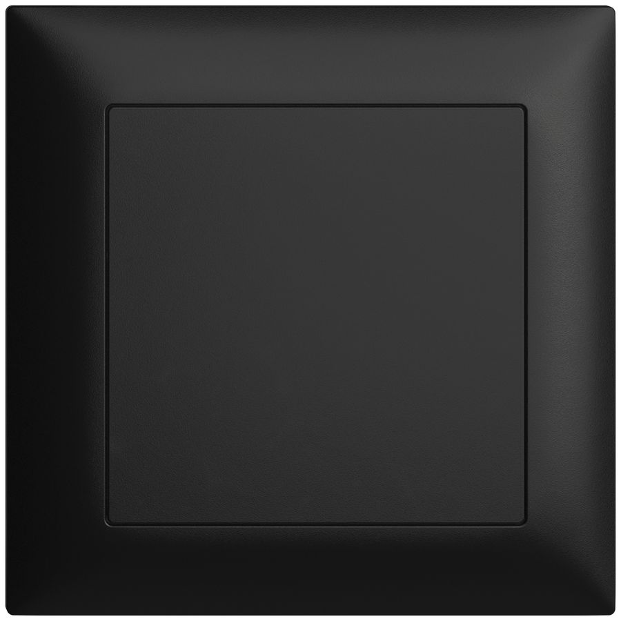 UP-Blindabdeckung EDIZIOdue schwarz ohne Zentrumsschraube