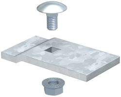 Klemmstück Bettermann 60×30mm für Kabelleitern H=110mm