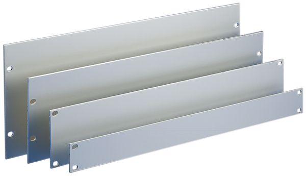 Blindplatte 19" 4HE, grau, Farbe: NCS 2502-B