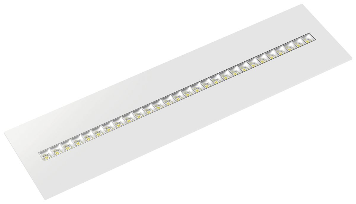 LED-Panelleuchte DOTLUX WING 40W 6220lm 3000…5700K 1250×325×86mm weiss