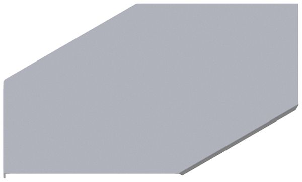 Couvercle Lanz pour angle 90° NW 600×110mm ZMA