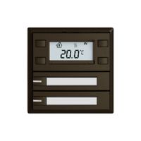 Poussoir RTH EDIZIO.liv SNAPFIX® a.RGB-LED étiqu.2×touches comm.1T br