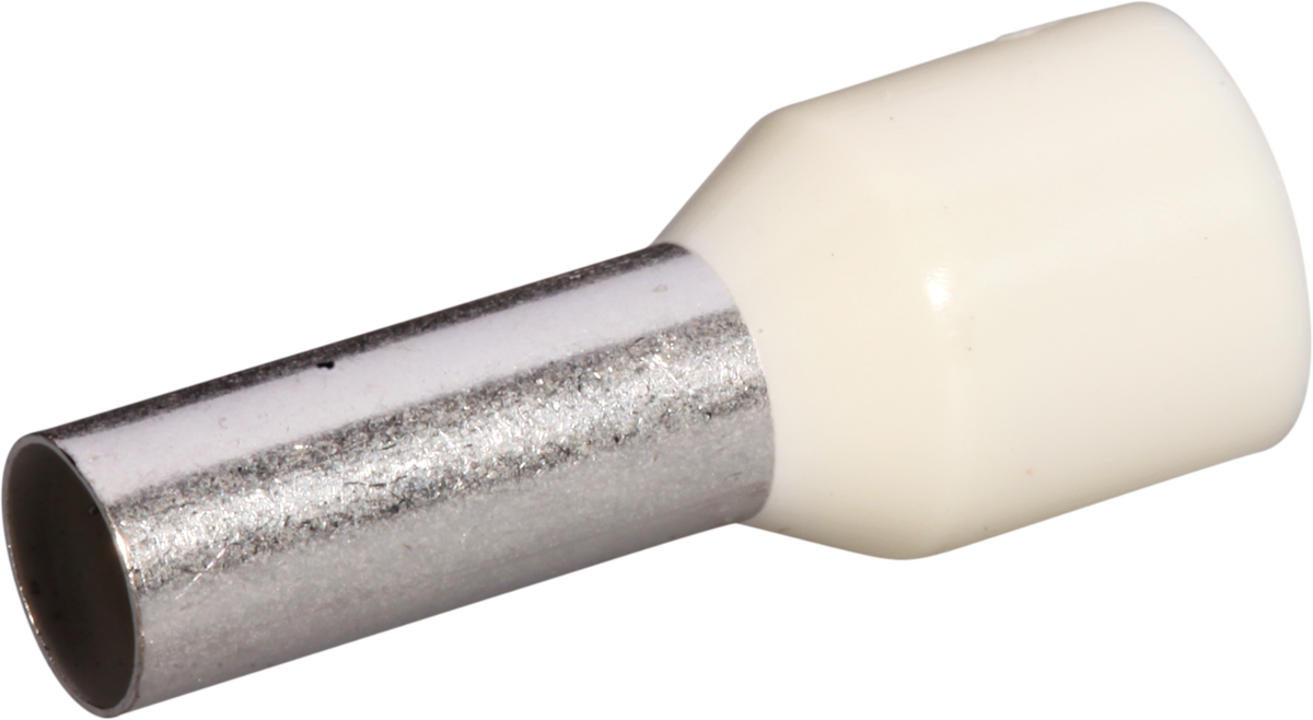 Aderendhülse Typ A isoliert 10mm²/12mm elfenbein