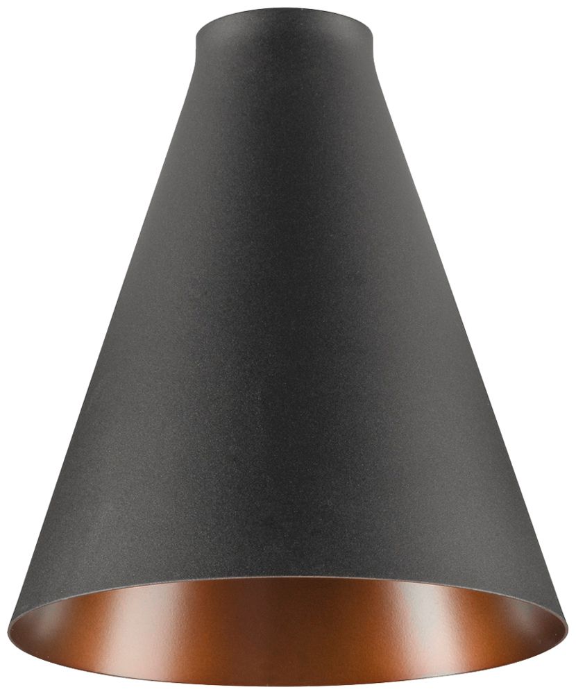 Leuchtenschirm SLV LALU CONE rund konisch Stahl Ø152×170mm schwarz bronze unifa.