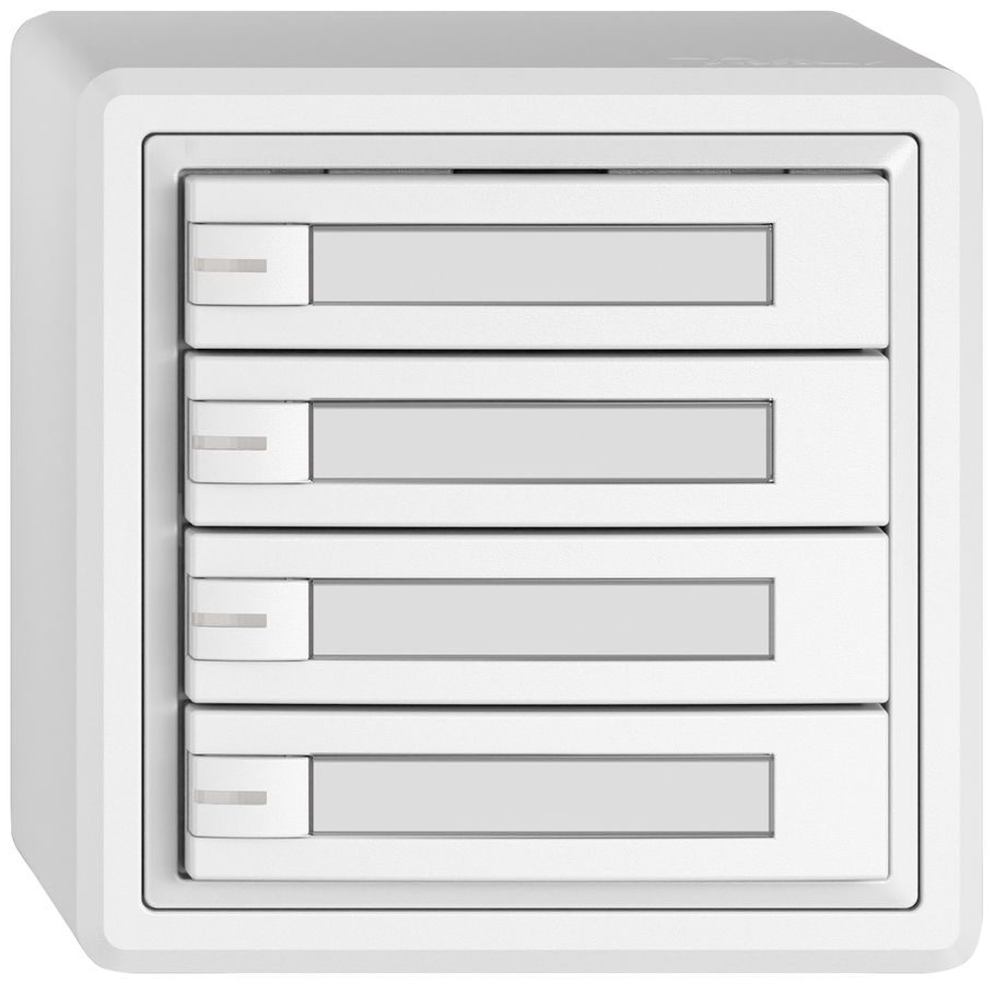 Poussoir KNX RGB AP EDIZIO.liv SNAPFIX® capteur temp.RGB-LED étiqu.4×com.1T bc