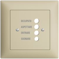 UP-Frontset EDIZIOdue vanille 88×88mm für Türstation 1334.I