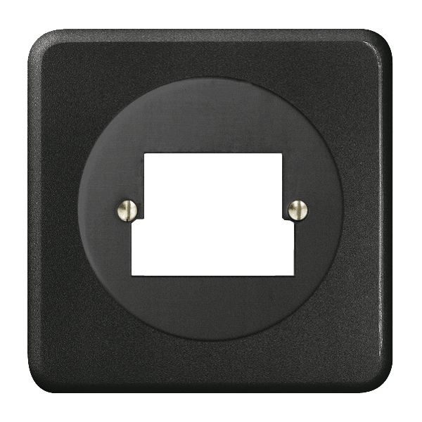 UP-Frontset FH 2×TT/2×RJ45 ITplus schwarz