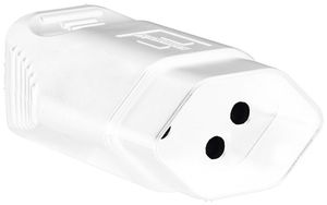 Prise mobile type 13 Brennenstuhl L+N+PE 10A 230V IP20 blanc