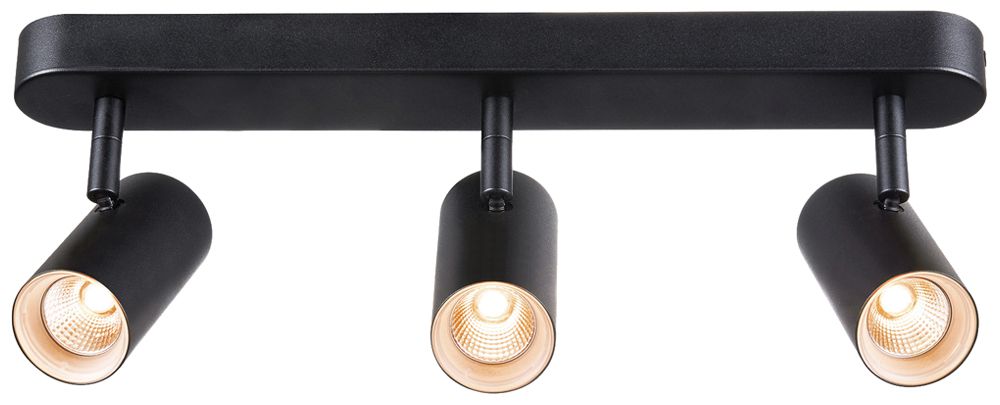 Spot LED SLV NOBLO 22W 1360lm 920…930 REG 400×105×127mm nero 3×Spot