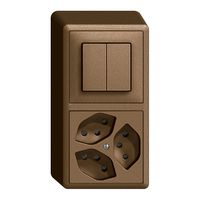 AP-Kombination EDIZIOdue 1/1P+3×T13 coffee