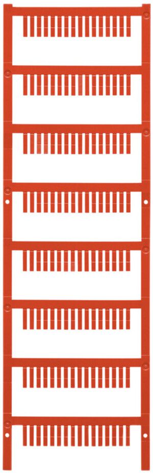 Marcatore per apparecchi Weidmüller MultiCard ESG a spina 10×2.5mm PA66 rosso
