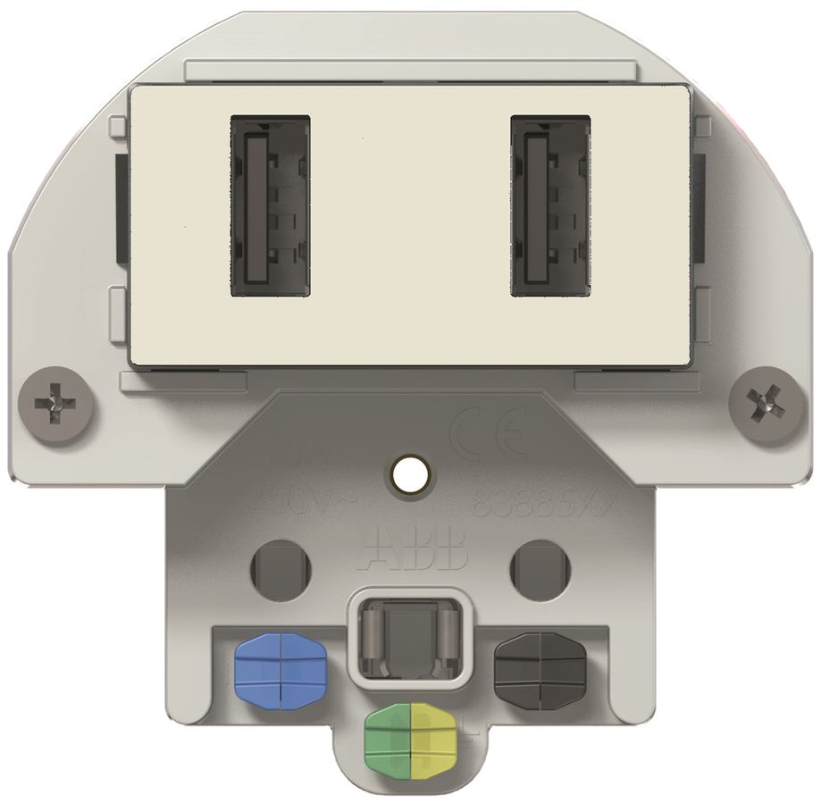 USB Ladesteckdose mit T13 ABB GEE 240V max.2400mA