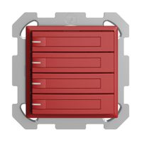 UP-KNX-Taster RGB EDUE, 250mW, m.RGB-LED, m.Papier., 4×Taste, 1×Tastenb., ber