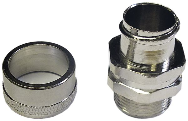 Schlauchverschraubung Plica S-B, M20 Ø20mm Messing vernickelt IP40