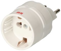Übergangsstecker 3L T12 weiss Kupplung: D/F/B, mit 10A-Sicherung