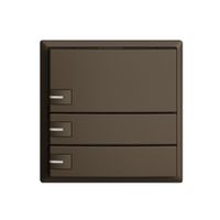 UP-Taster KNX 3-fach EDIZIOdue coffee RGB mit LED