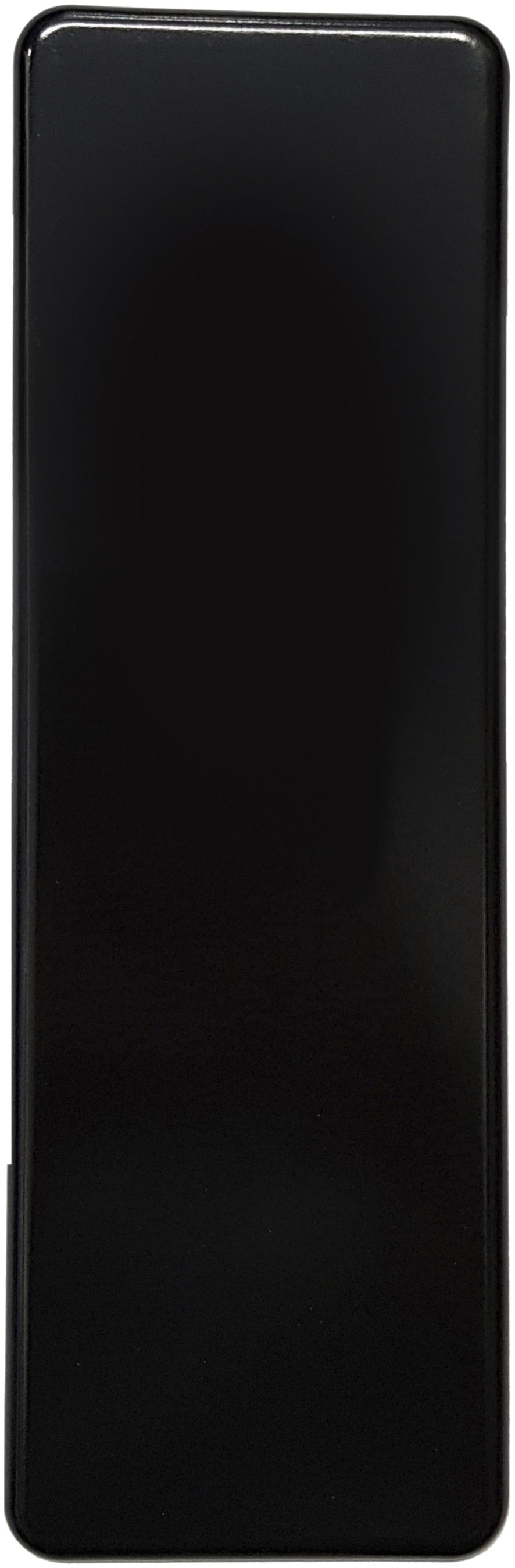 Abdeckplatte 4×1 ohne Bohrung schwarz