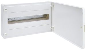 AP-Kleinverteiler Hager golf 1-reihig 18TE Tür IP40 389.5×251.5×98.5mm