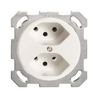 Prise ENC FH 2×T13 blanc