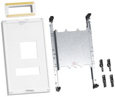 Baustein Hager univers N 450×250mm für Leistungsschalter H3+P250+FI