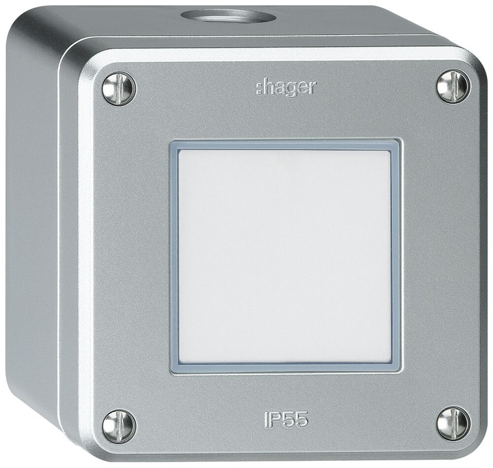Luminaire LED AP robusto IP55 aluminium LED rouge/vert
