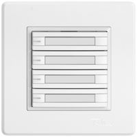 UP-Universaltaster EDIZIO.liv UNI SNAPFIX® m.LED RGB 8× 1-Tbed.Pap.ws