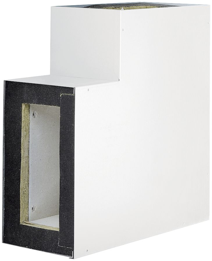 Angolo piatto tehalit FWK 90 E90/E30 100×260mm, bianco traffico